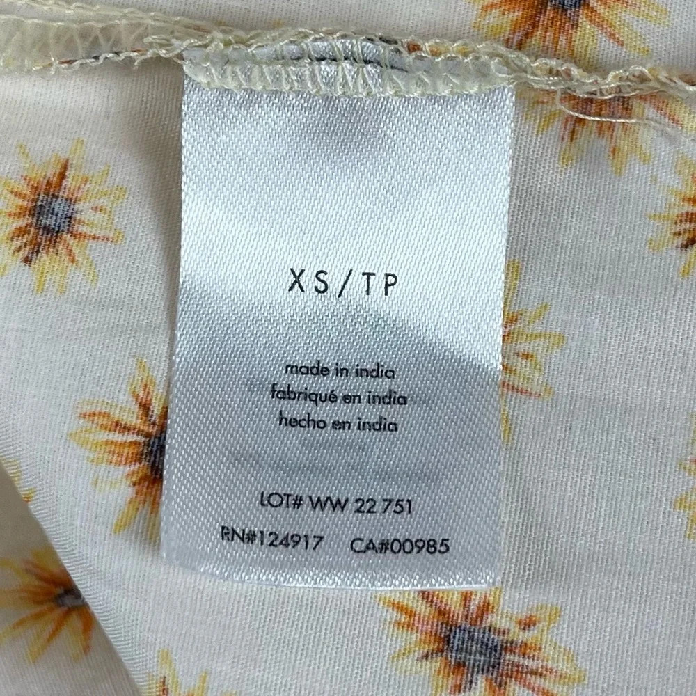 NEW We Wore What Maxi Dress Womens XS Beige Yellow Sunflower Sleeveless NWOT - Picture 7 of 10
